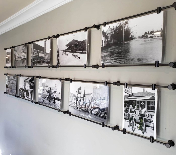 Black and white photos on wall of Heber City dental office