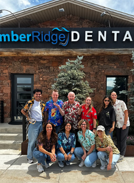 TimberRidge Dental team members smiling outdoors