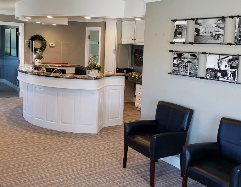 Reception area of dental office in Heber City