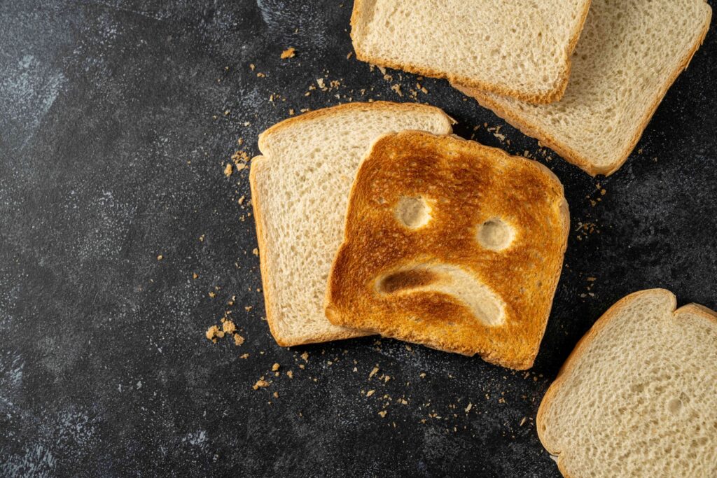 A sad piece of toast